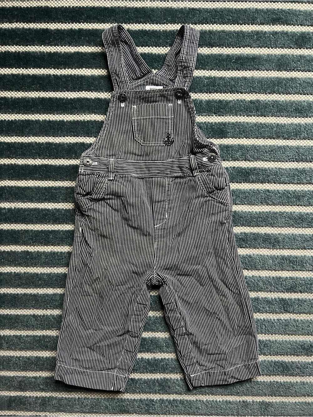 Jacadi Striped Overalls 18M